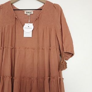 Never Worn Listicle Tiered Peasant Dress